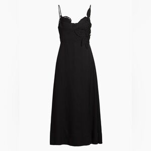 FARM Rio Black Maxi Dress with Floral Detail